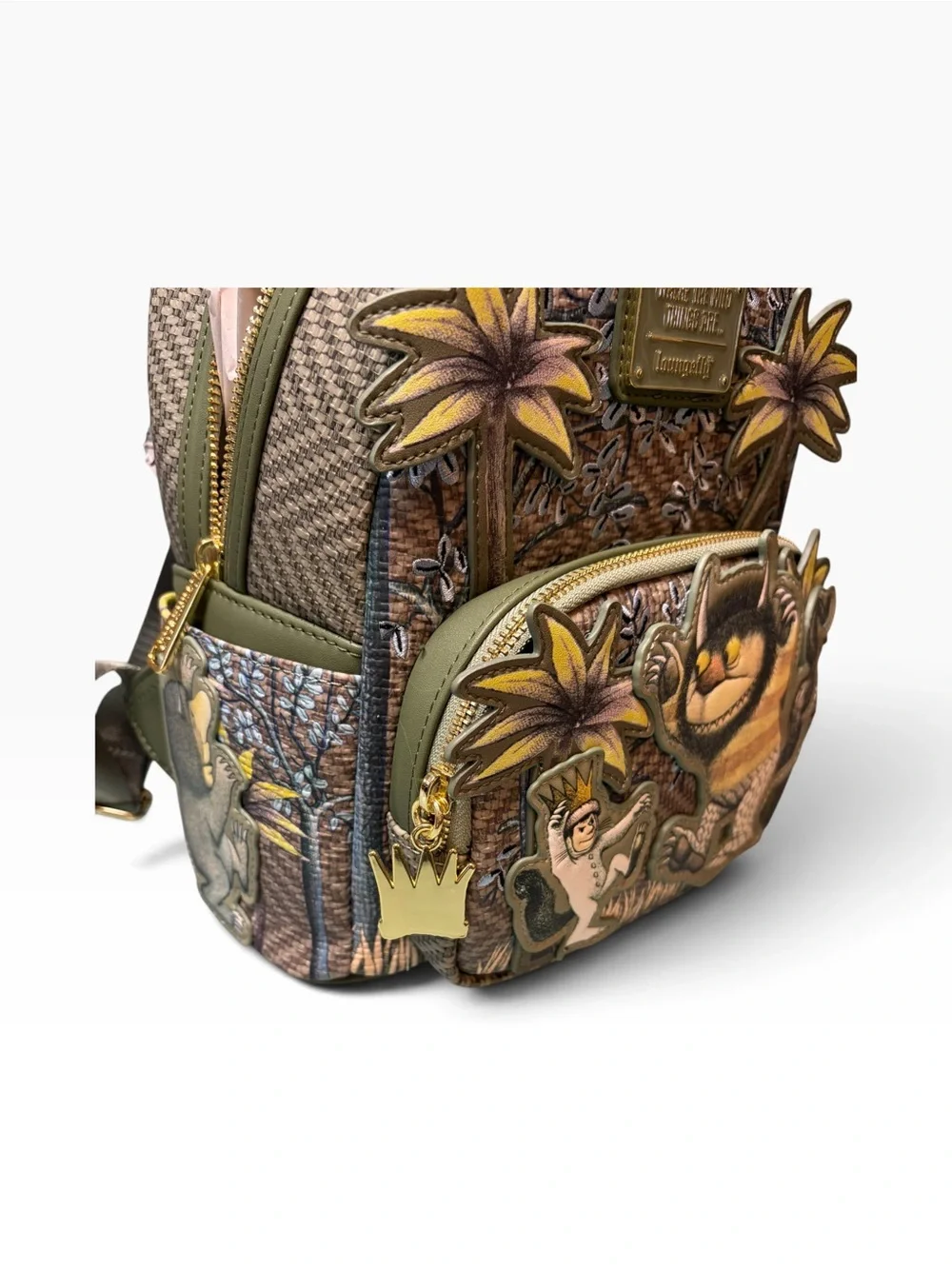 Loungefly Where the Wild Things Are Green & Yellow Mini Backpack